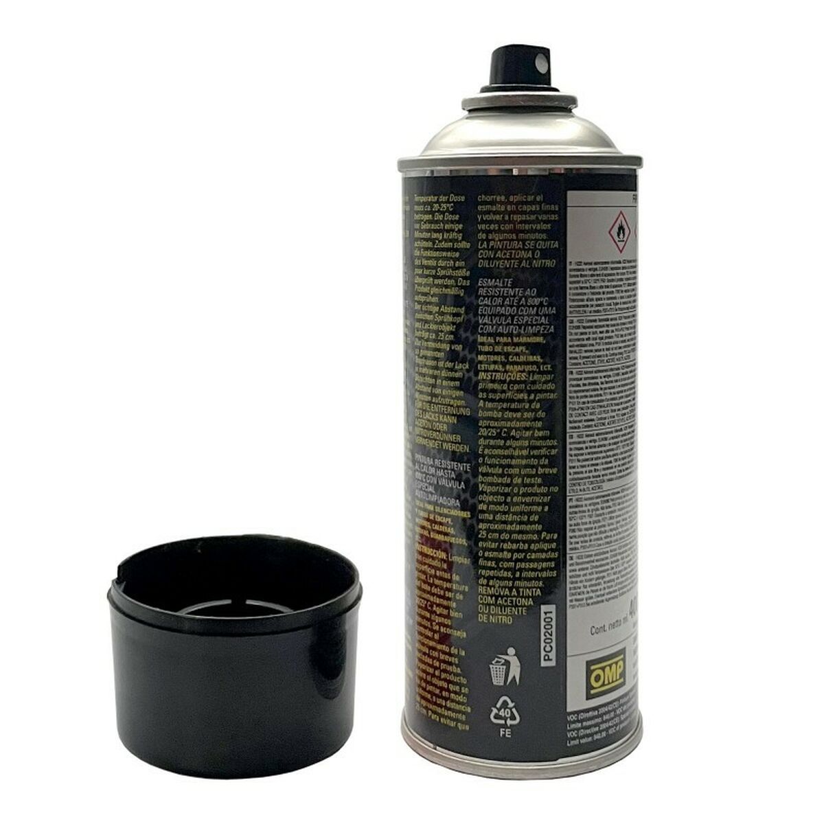 Spraymaali OMP OMPPC02001000071 Jarrusatulat 400 ml Musta